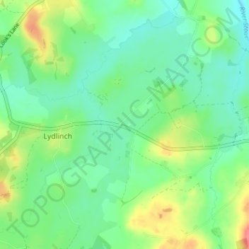 Bagber地形图、海拔、地势