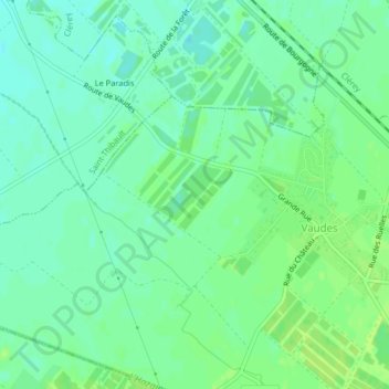 Champon地形图、海拔、地势