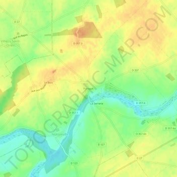Pontault地形图、海拔、地势