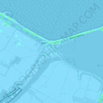 Van Ewijcksluis地形图、海拔、地势