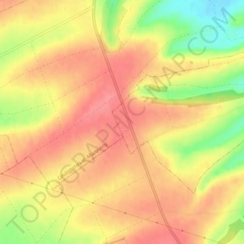 Champ Bohan地形图、海拔、地势