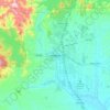 Redding地形图、海拔、地势
