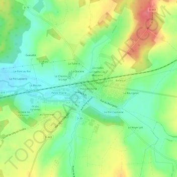 Haut de Barse地形图、海拔、地势