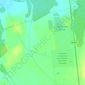 El Mesegar地形图、海拔、地势