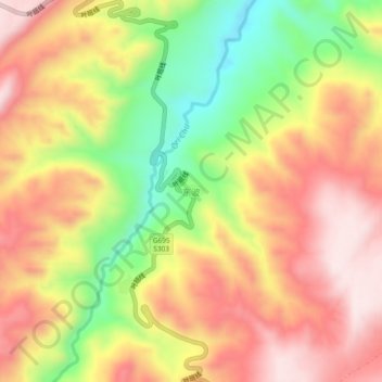 东波地形图、海拔、地势