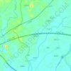 塘涵村地形图、海拔、地势