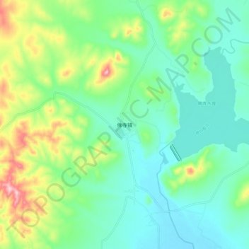 佛寺镇地形图、海拔、地势