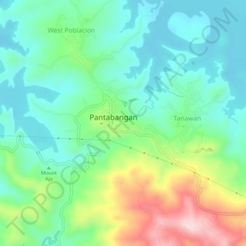 East Poblacion地形图、海拔、地势