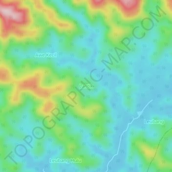 Lantik地形图、海拔、地势