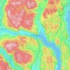 Drammen地形图、海拔、地势