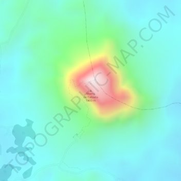 Morro de Calzada地形图、海拔、地势