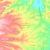 Santa Cruz Monjas地形图、海拔、地势
