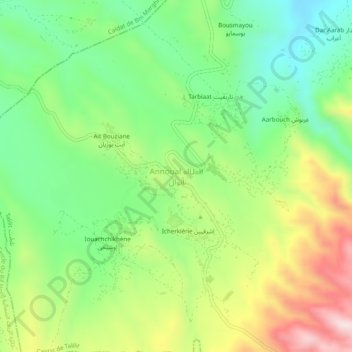 Annoual地形图、海拔、地势