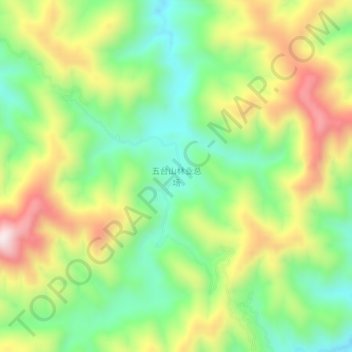 五台山林业总场地形图、海拔、地势