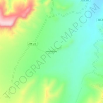Morropon地形图、海拔、地势