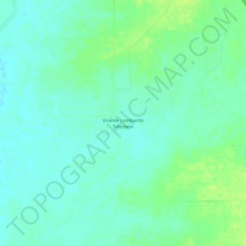 Vicente Lombardo Toledano地形图、海拔、地势