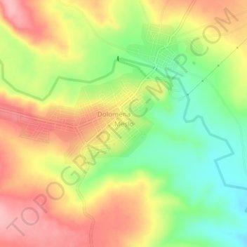 Meslo地形图、海拔、地势