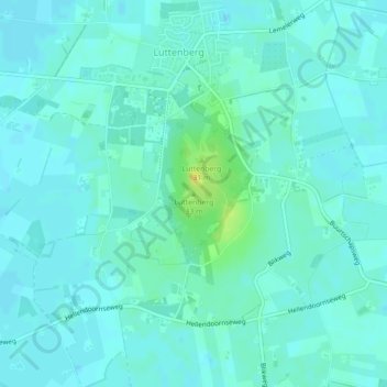 Luttenberg地形图、海拔、地势