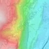Cascade d'Allières地形图、海拔、地势