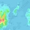 La Toja地形图、海拔、地势
