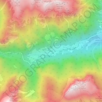 Palue地形图、海拔、地势