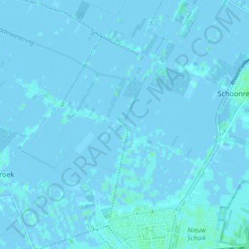Hoogeind地形图、海拔、地势