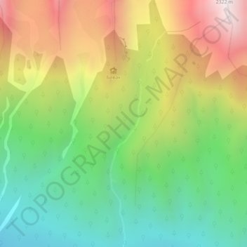 Микрорайон地形图、海拔、地势