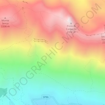 Apennine Mountains地形图、海拔、地势