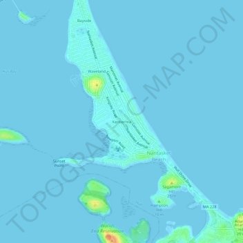 Kenberma地形图、海拔、地势