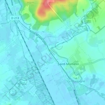 Ferme des Deux Lions地形图、海拔、地势