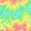 Le Pont à la Chatte地形图、海拔、地势