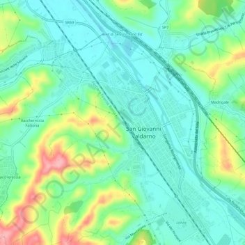 Vetrivecchi地形图、海拔、地势