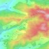 木杵地形图、海拔、地势