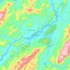 琅勃拉邦地形图、海拔、地势