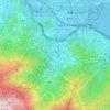 新屋家村地形图、海拔、地势