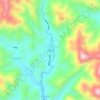 庙坝村地形图、海拔、地势