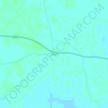 Lalganj地形图、海拔、地势