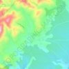 Rossell地形图、海拔、地势