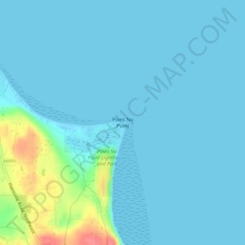 Point No Point地形图、海拔、地势