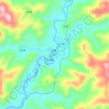 程阳地形图、海拔、地势