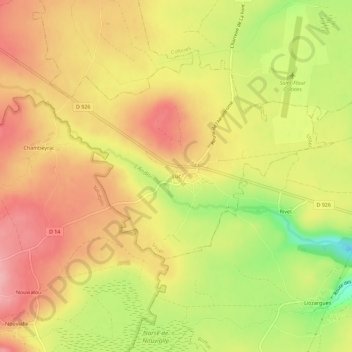 Luc地形图、海拔、地势