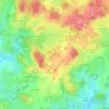 Lascoux地形图、海拔、地势