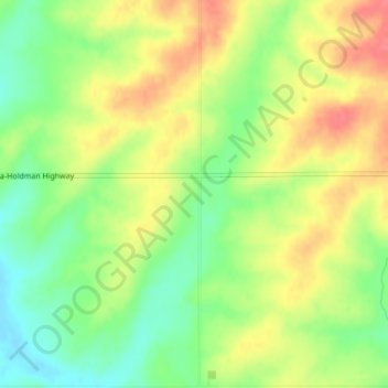 Myrick地形图、海拔、地势