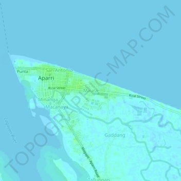 Maura地形图、海拔、地势