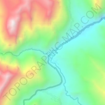 Chinche地形图、海拔、地势