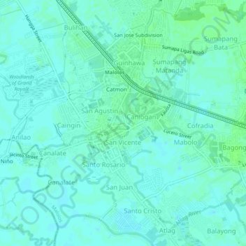 Liang地形图、海拔、地势