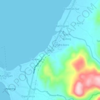Naba地形图、海拔、地势