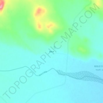 罕苏木地形图、海拔、地势