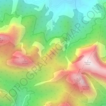 Palmital地形图、海拔、地势