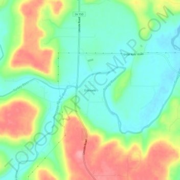 Eldorado地形图、海拔、地势